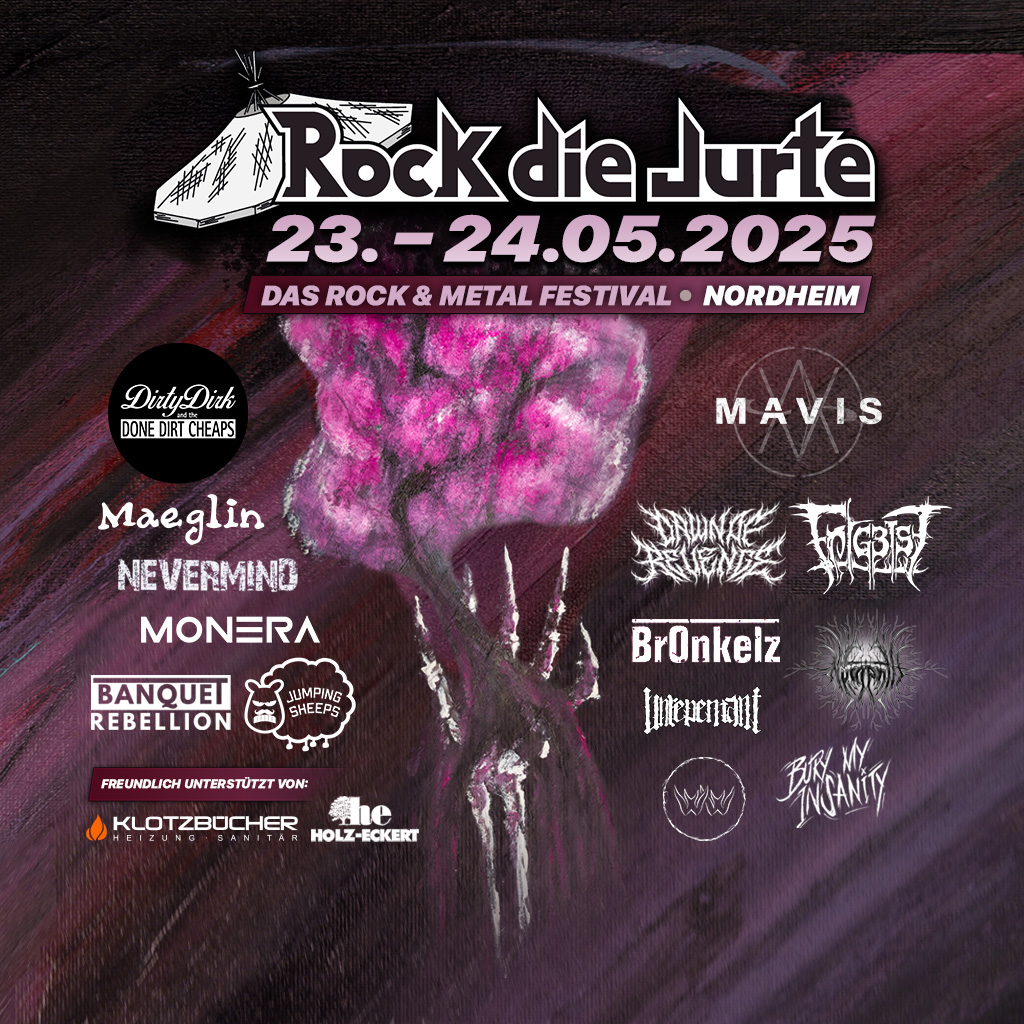 Ankündigung Rock die Jurte 2025, 23.-24.05.